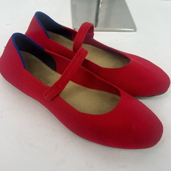 Rothy's Red Mary Jane Shoes - Picture 1 of 10